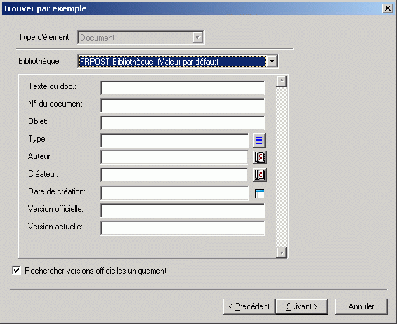 Bote de dialogue Trouver par exemple