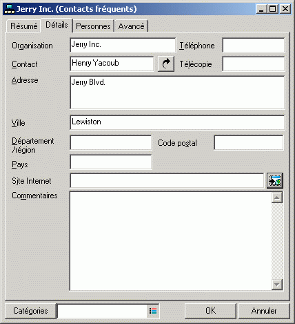 Vue d'lment d'organisation