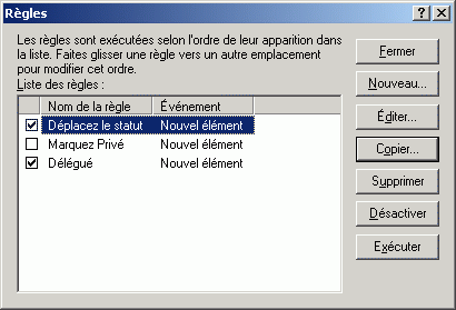 Bote de dialogue Rgles