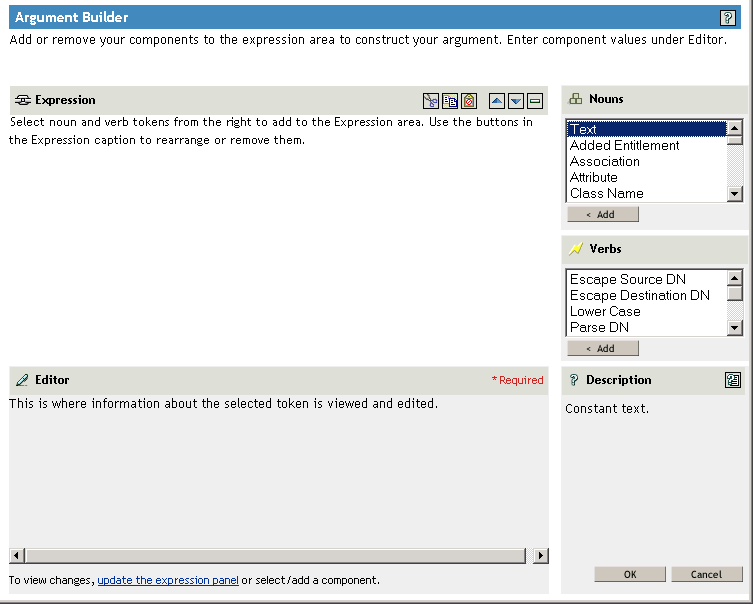 Description : page du Générateur de chaînes