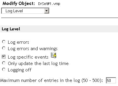 Description : page Niveau de consignation
