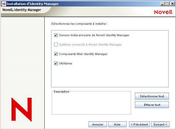 Options des composants