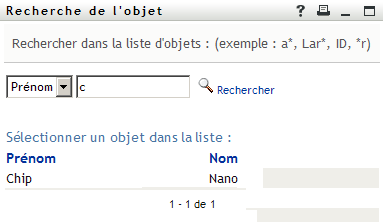 La page Recherche affiche vos résultats de recherche.