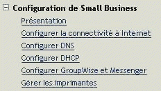 Tâche Configurer Up GroupWise et Messenger dans Novell iManager