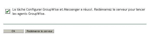 Message de réussite