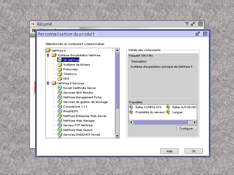 Écran Personnalisation du produit