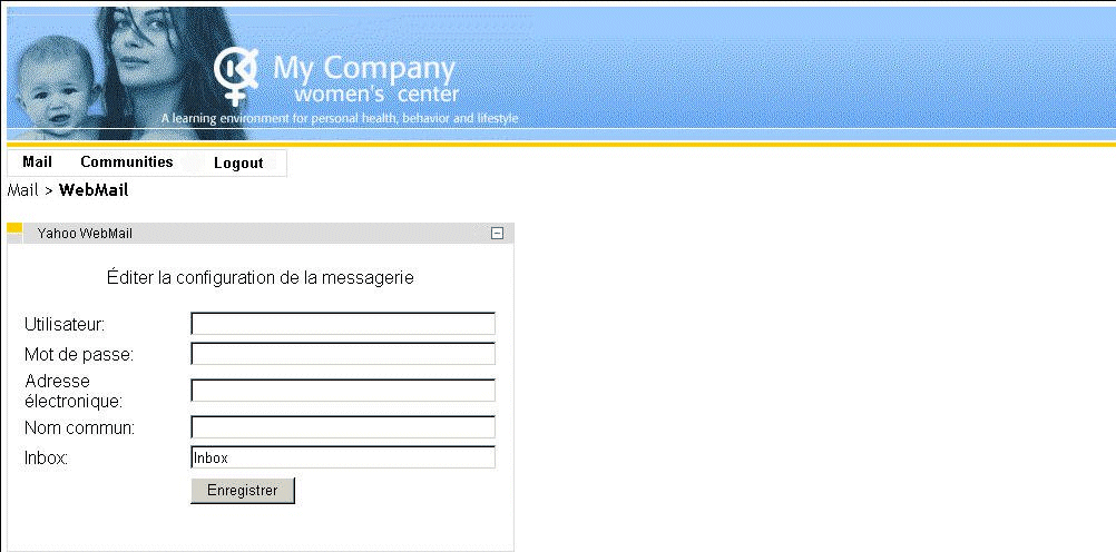 �chantillon de l'interface cr��e � partir de l'habillage Clinic