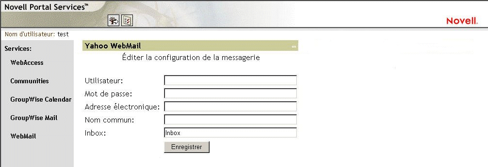 �chantillon de l'interface cr��e � partir de l'habillage par d�faut