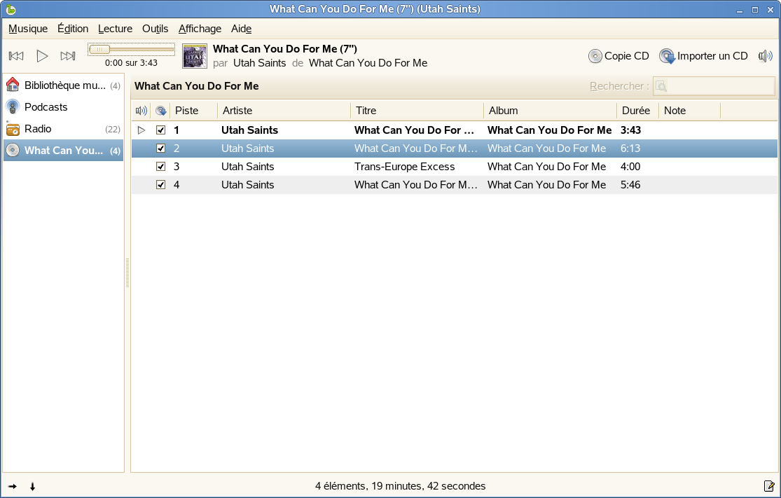Extraction de musique dans Helix Banshee