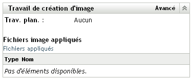 Panneau Tâche de création d'image