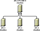 Illustration reprsentant l'installation de ZfD 4 dans un environnement ZfS 3
