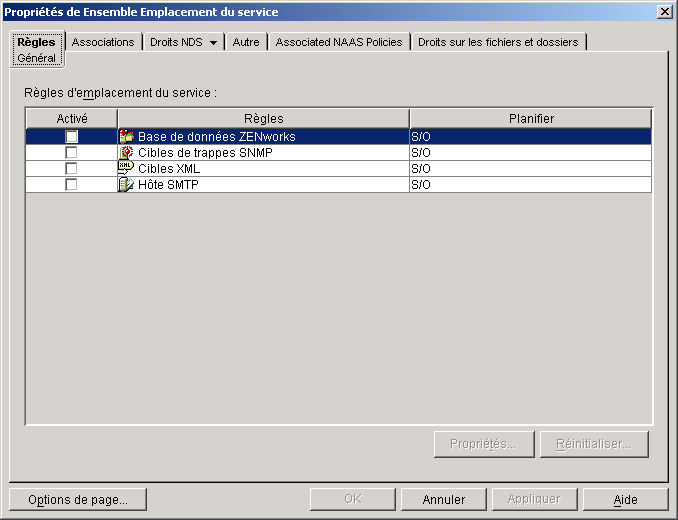 Page des rgles gnrales