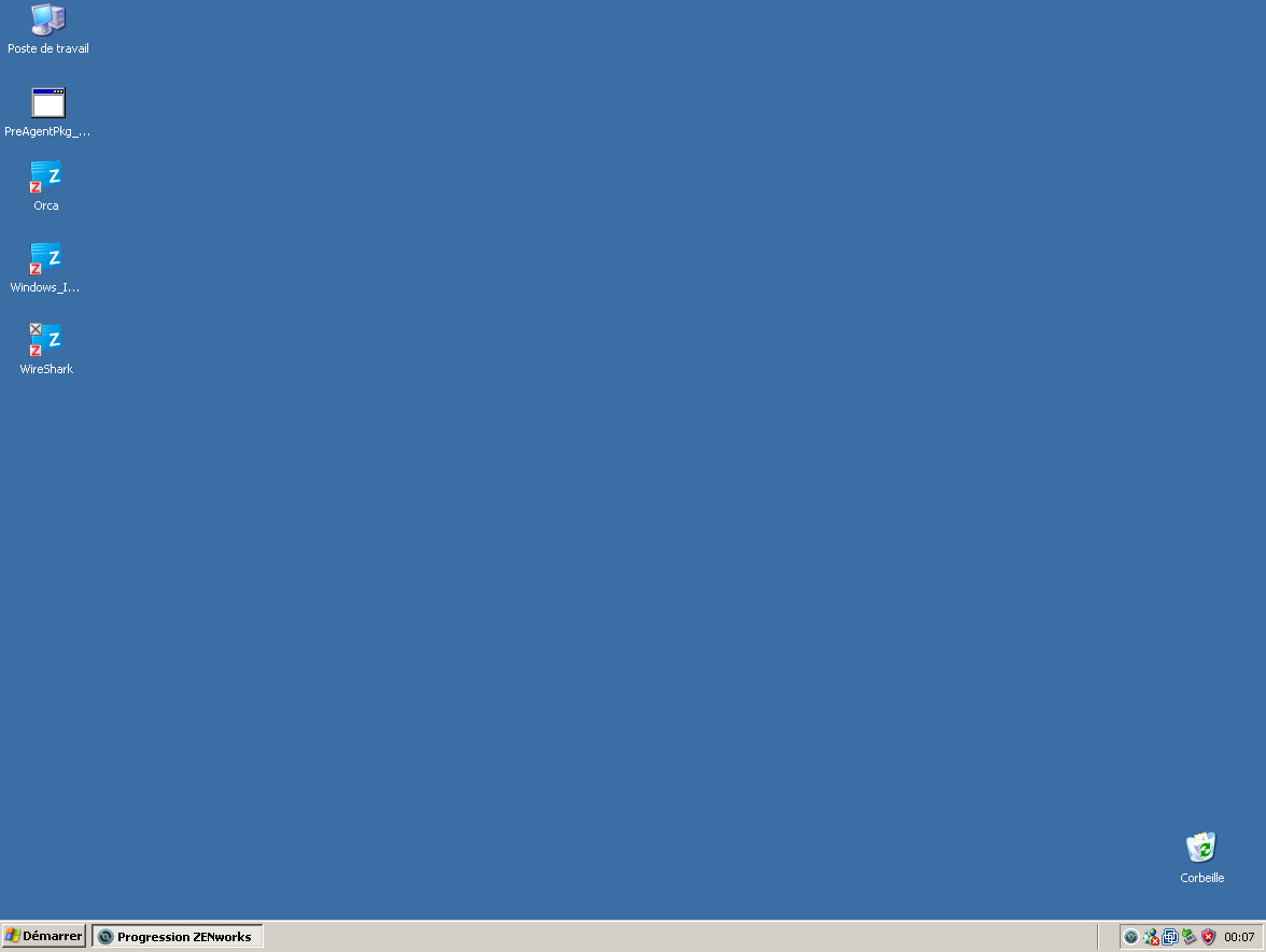 ZENworks Explorer - vue Bureau Windows