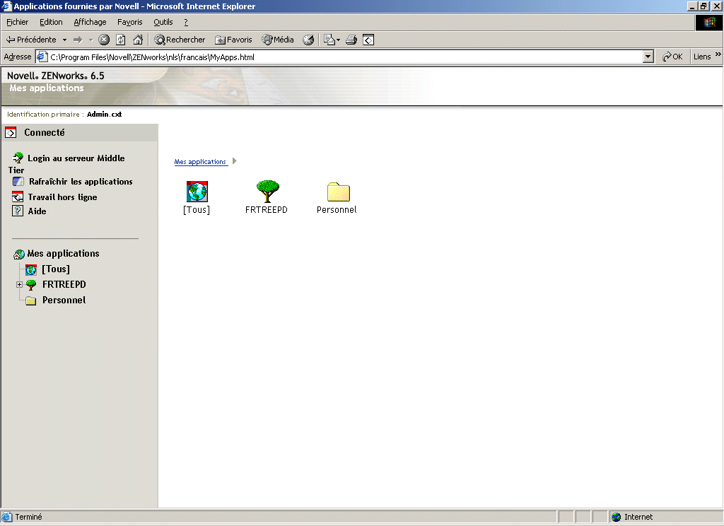 Parcoureur d'applications