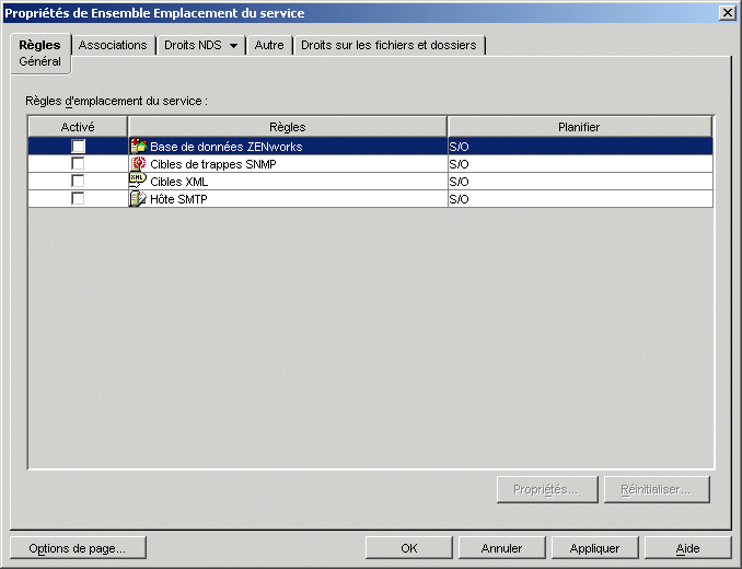 Page des rgles gnrales