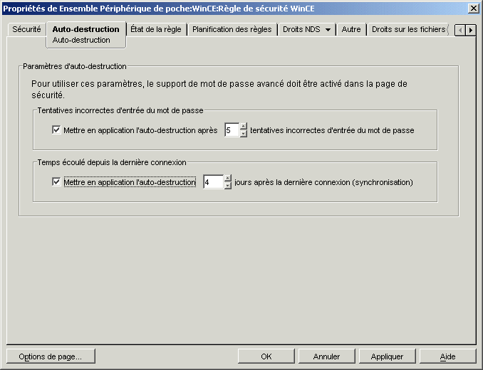 Page Auto-destruction