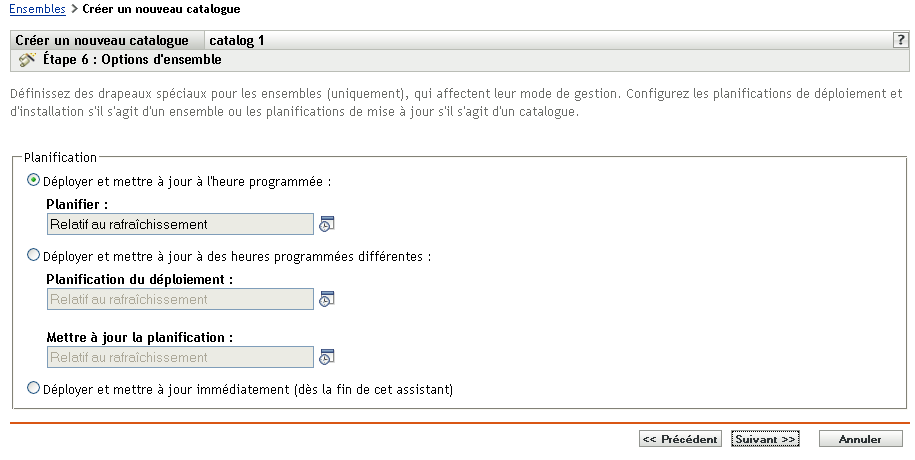 Page Étiquettes spéciales