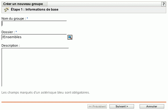 Page Informations de base