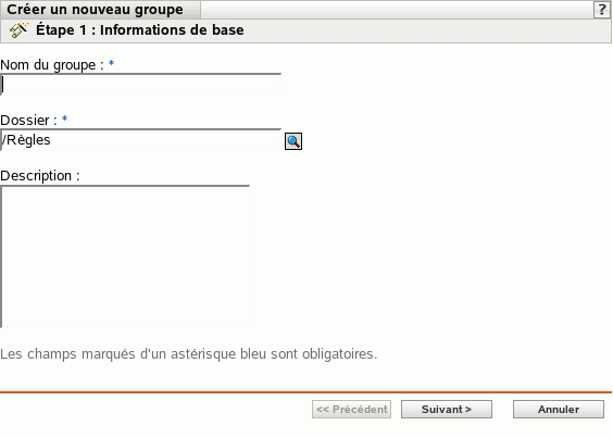 Page Informations de base