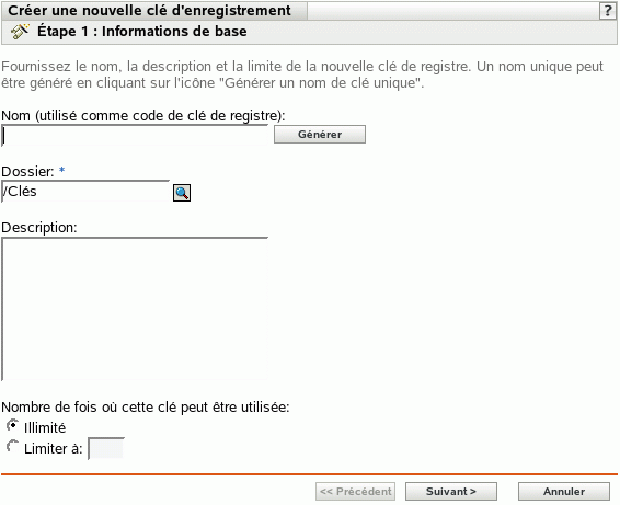 Page Informations de base