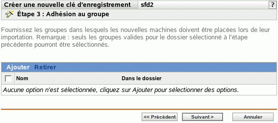 Page Adhésion au groupe