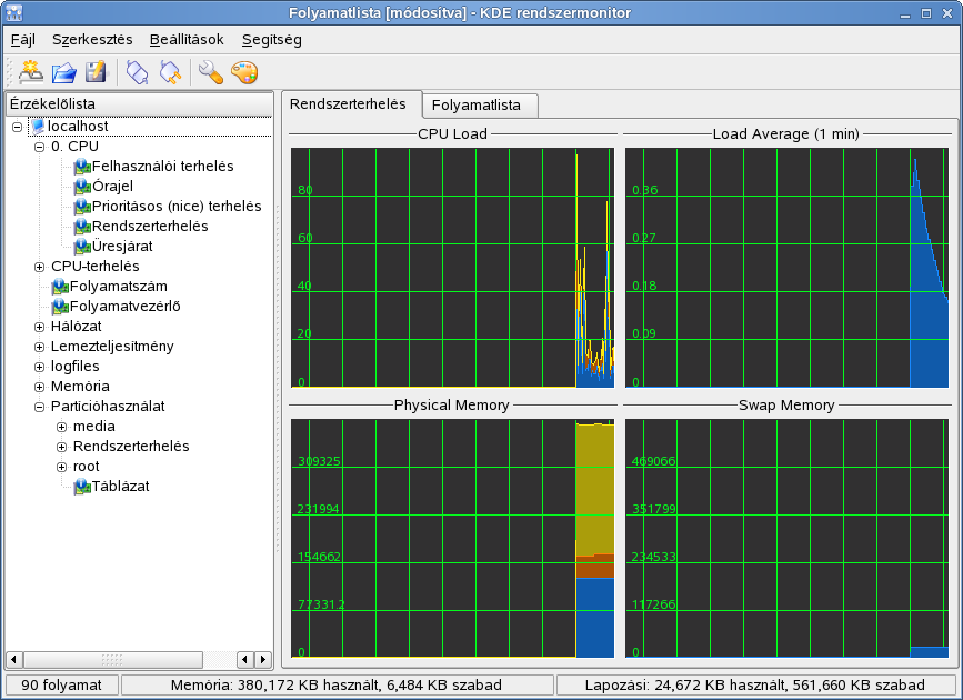 Az akkumultor llapotnak figyelse KSysguarddal