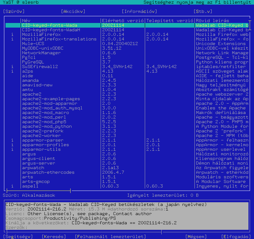 A szoftverteleptsi modul
