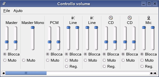 Controllo volume
