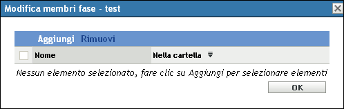 Finestra di dialogo Membro