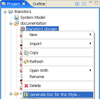ドキュメントの生成
