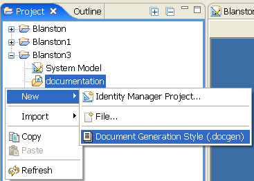 ドキュメント生成スタイルの選択