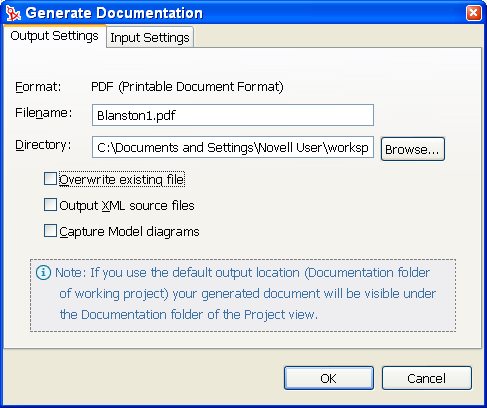 ドキュメントの生成