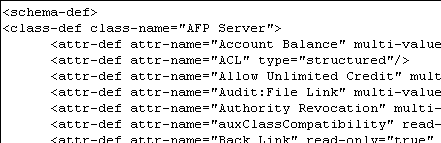 スキーマ定義ファイル