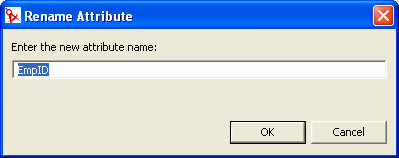 ［Rename Attribute (属性名の変更)］フィールド