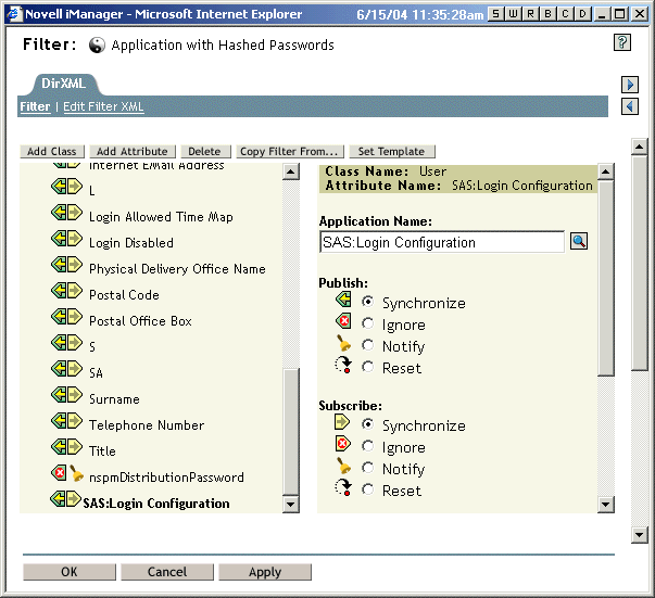 tB^SAS:Login Configuration̐ݒ