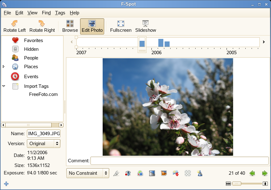 F-スポット写真編集モード
