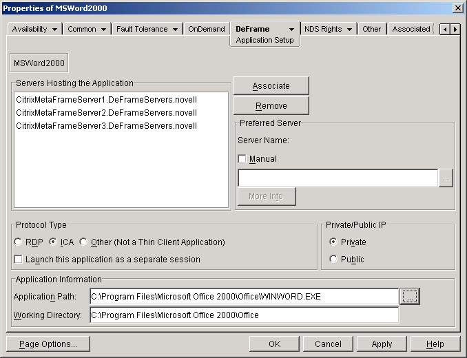 �A�v���P�[�V�����I�u�W�F�N�g�́mDeFrame Application Setup�n�y�[�W