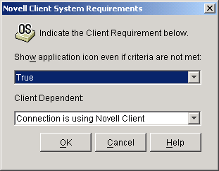�mNovell Client System Requirements�n�_�C�A���O�{�b�N�X