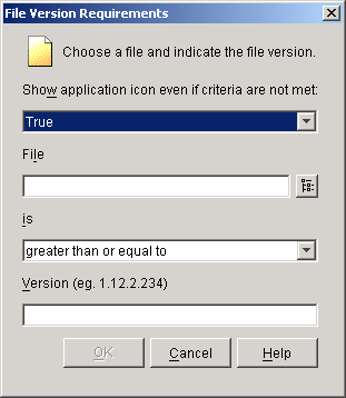 �mFile Version Requirements�n�_�C�A���O�{�b�N�X