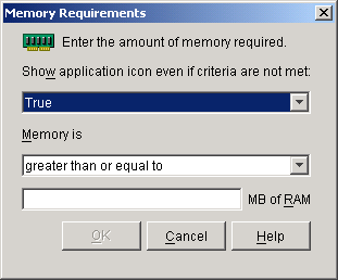 �mMemory Requirements�n�_�C�A���O�{�b�N�X