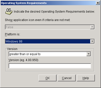 �mOperating System Requirements�n�_�C�A���O�{�b�N�X