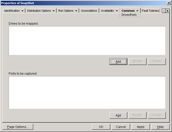 �A�v���P�[�V�����I�u�W�F�N�g>�mCommon�n�^�u>�mDrives/Ports�n�y�[�W
