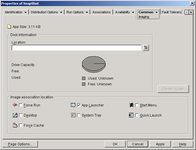 �A�v���P�[�V�����I�u�W�F�N�g>�mCommon�n�^�u>�mImaging�n�y�[�W