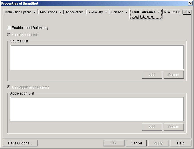 �A�v���P�[�V�����I�u�W�F�N�g�́mLoad Balancing�n�y�[�W