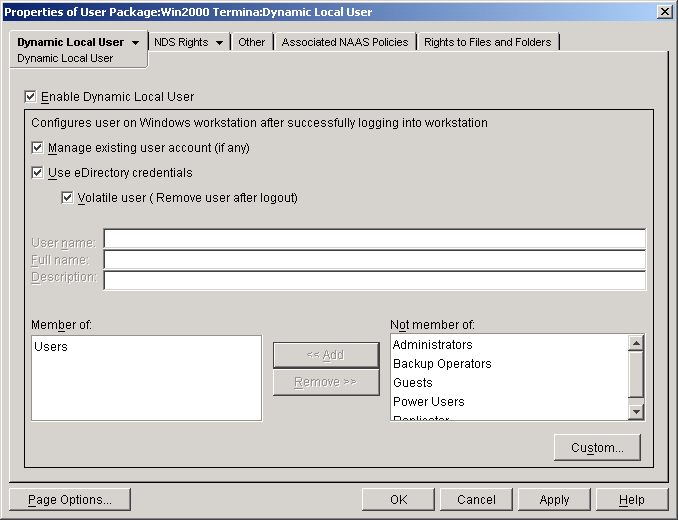 �_�C�i�~�b�N���[�J�����[�U�̃v���p�e�B�y�[�W