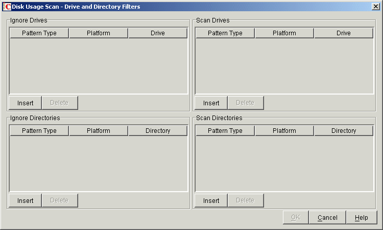 mDisk Usage Scan - Drive and Directory Filtersn_CAO{bNX
