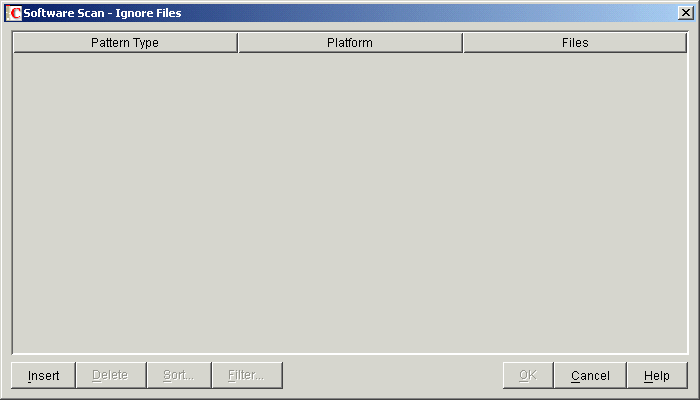 mSoftware Scan - Ignore Filesne[u