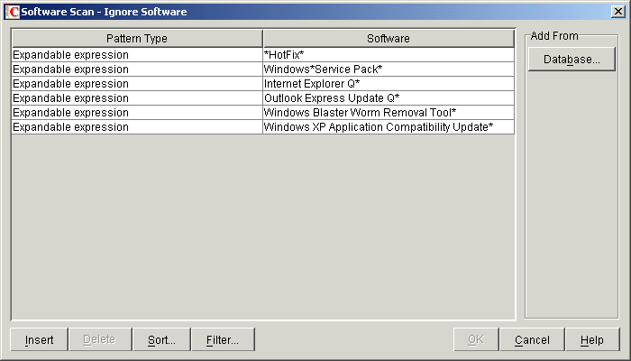 mSoftware Scan - Ignore Softwarene[u