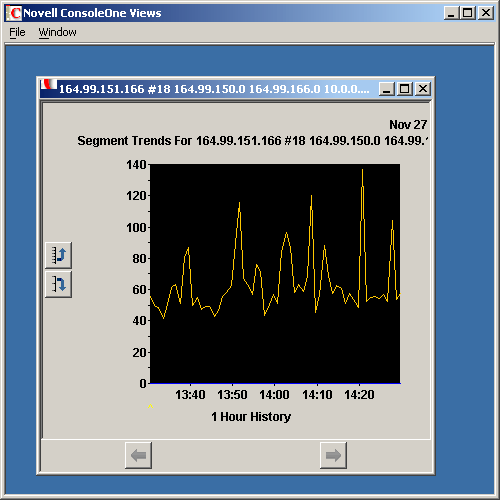 Novell ConsoleOneのビューウィンドウ