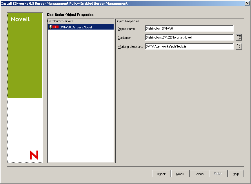 mDistributor Object Propertiesny[W